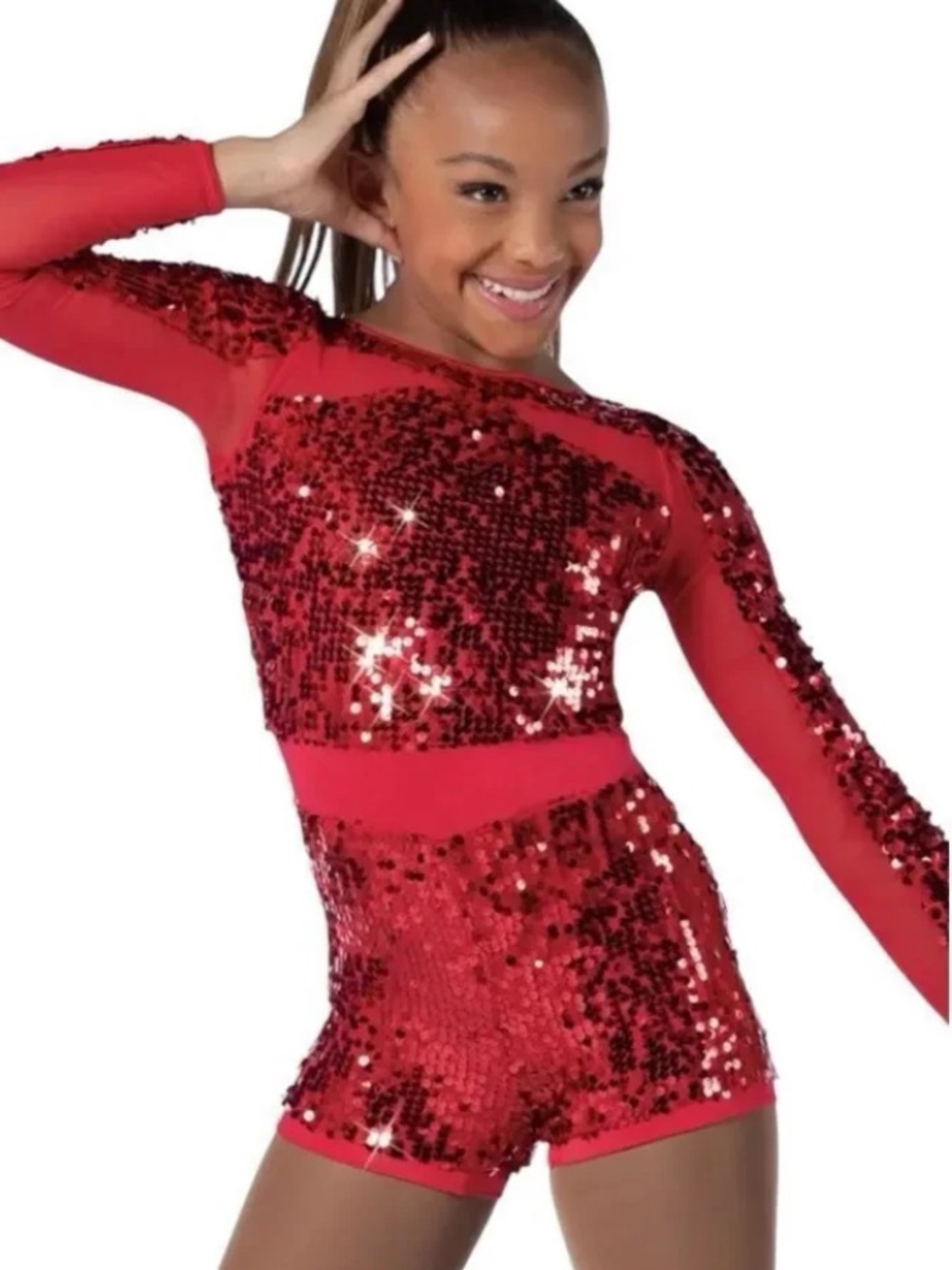 Weissman Love You Like A Love Song Sequin Dance Costume MC